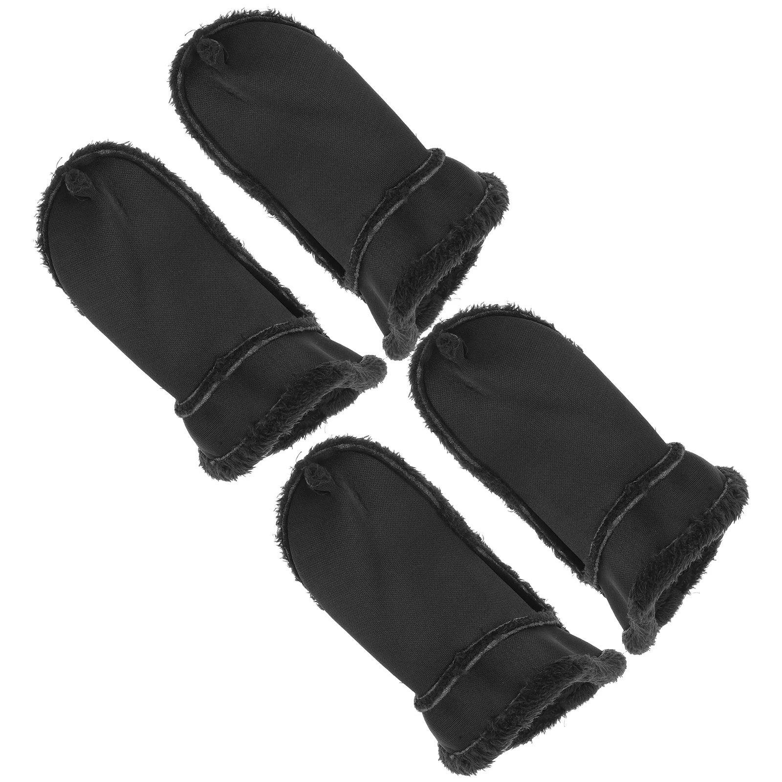 

2 Pairs Puffy Slippers Warm Clogs Shoes Insoles Plush Inserts Rack 60cm Wide Winter Liner Furry Liners Replacement