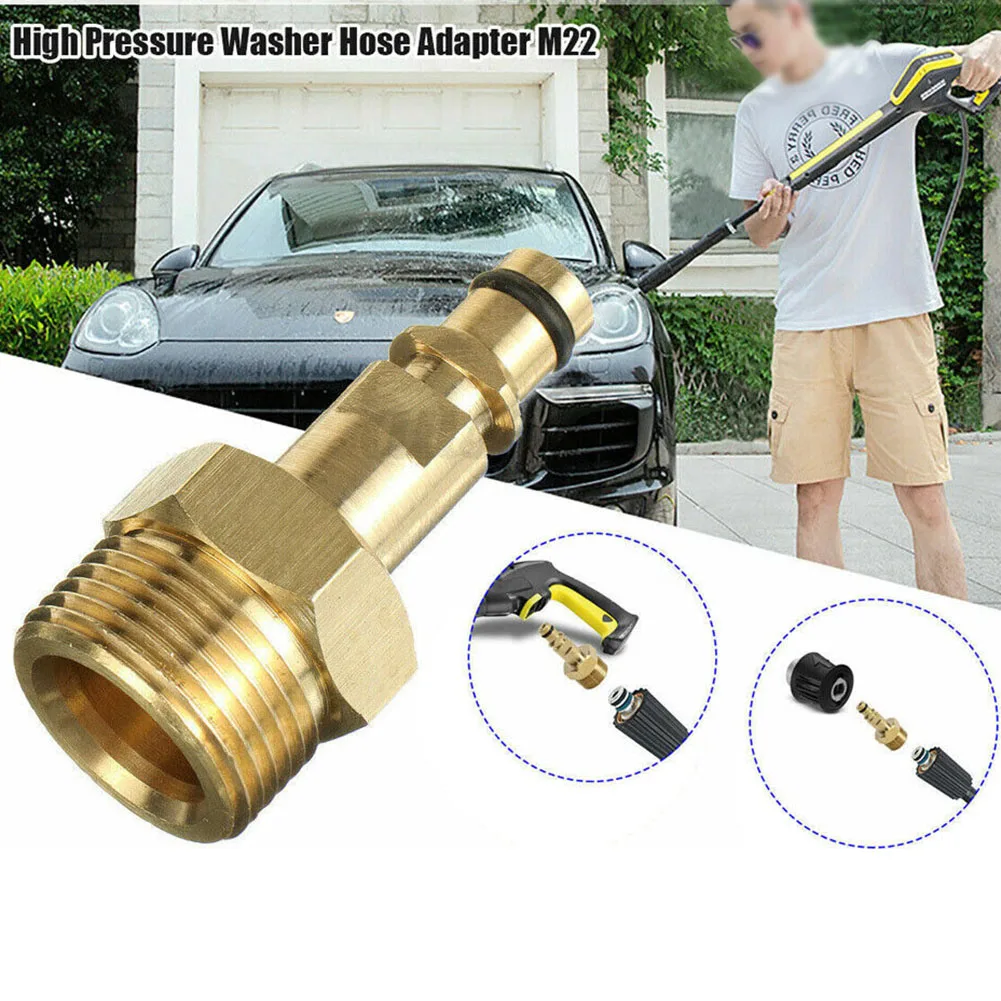 

M22 Adapter High Pressure Washer Hose Pipe Quick Connector Convert Tool For Four Series Pressure Washer Garden Irrigation