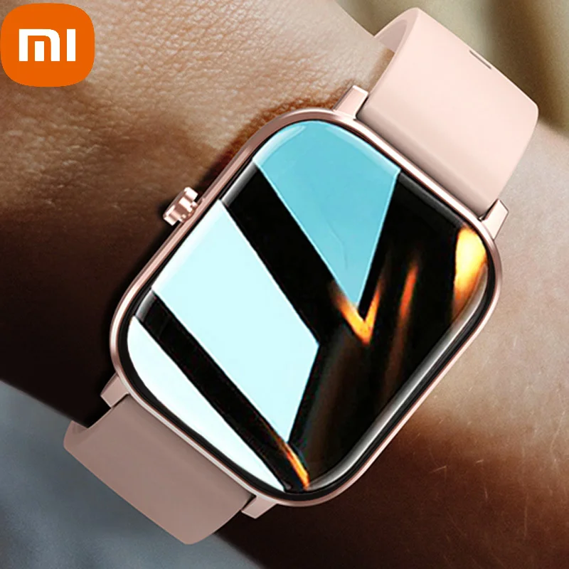 

Xiaomi Reloj Inteligente Mujer Smartwatch Android IP67 Smartwatch Women Bluetooth Call Smart Watch Man For Huawei IOS Phone