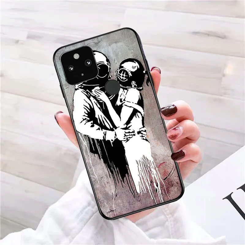 Уличное искусство граффити Бэнкси для Google Pixel 6A 6 Pro 5A 4A 3A 4 XL 5 3 2 |