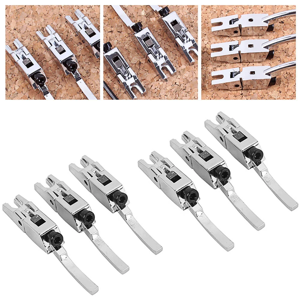 

6 Pcs Vintage Locked String Saddles Electric Guitar Tremolo Bridge Double Locking System for Electric Guitar Parts Accessories
