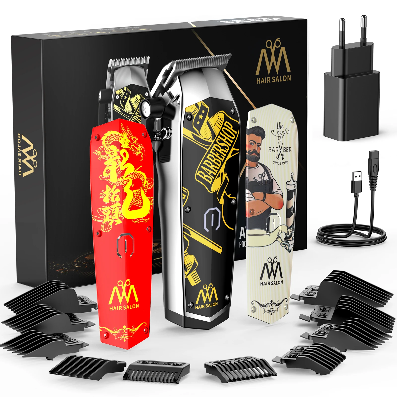 Профессиональный Триммер Для Волос Мужчин 2024 Inbuty M10 + Электрический Вращающийся