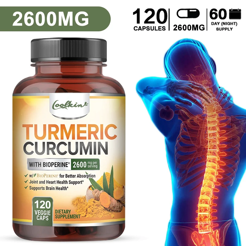 

Triple Strength Turmeric Capsules with BioPerine 95% Curcumin To Support Joints and Inflammation Turmeric Complex Supplement