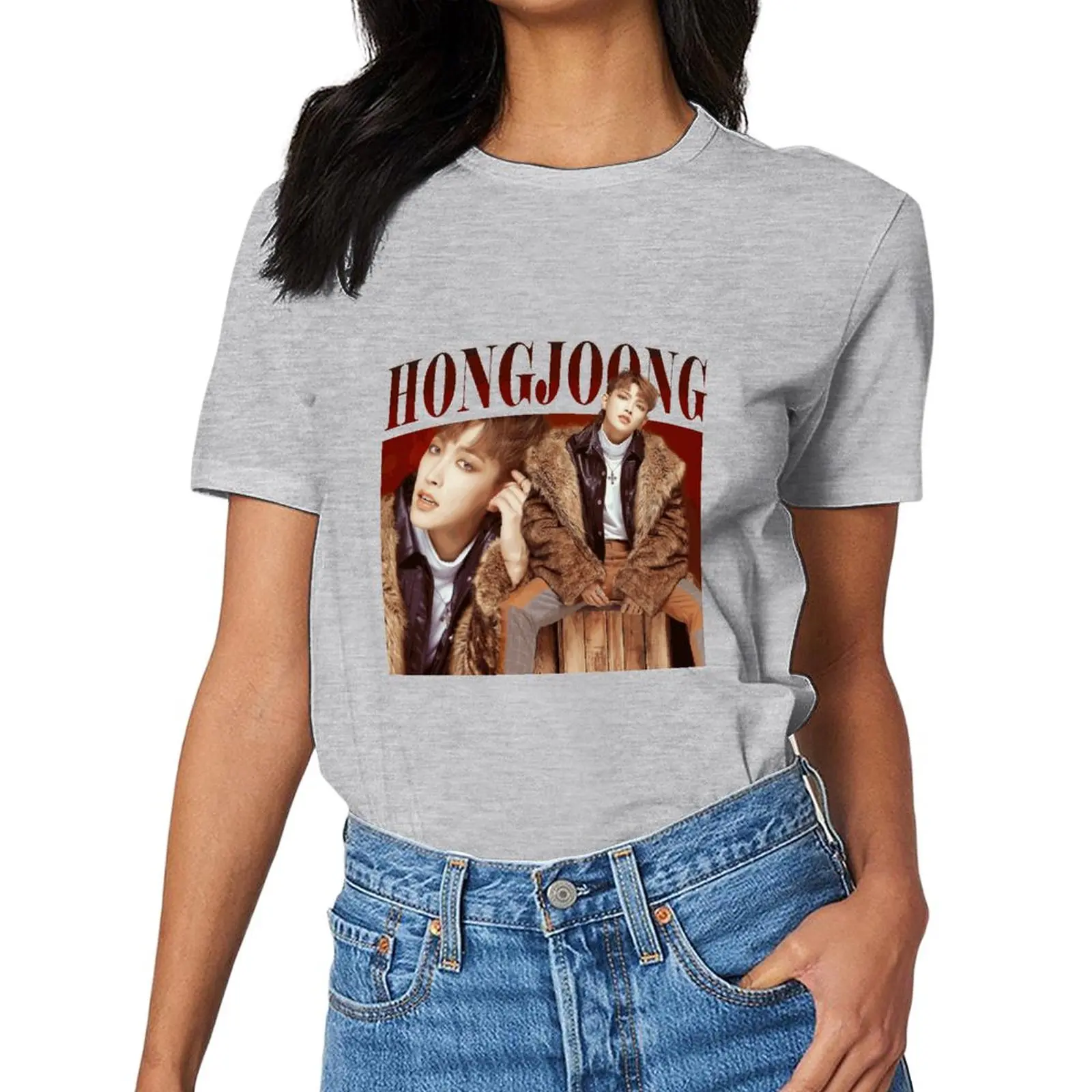 

Kpop ATEEZ New Album Group Print Men T shirt Cartoon Summer 100%Cotton Top Ladies T Shirt Graphic Male Tee T-Shirt