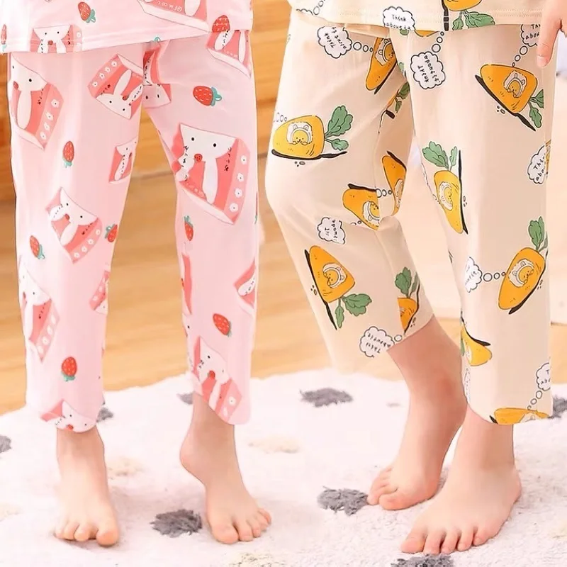 

HSYK 1-9yrs Spandex Cotton Boys Girls Sleepwear Kids Pajama S M L Size