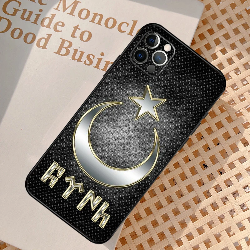 Чехол с турецким флагом для iPhone 12 11 13 14 15 Pro Max Mini XR X XS MAX 5S 7 8 Plus SE 2022 2020 чехол