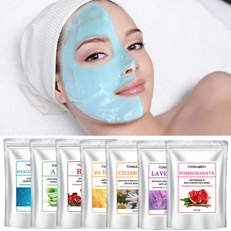 

1 пакет «сделай сам», мягкая гидромаска, пудра для ухода за кожей лица, отбеливающая розовая Золотая коллагеновая отшелушивающая резиновая ...