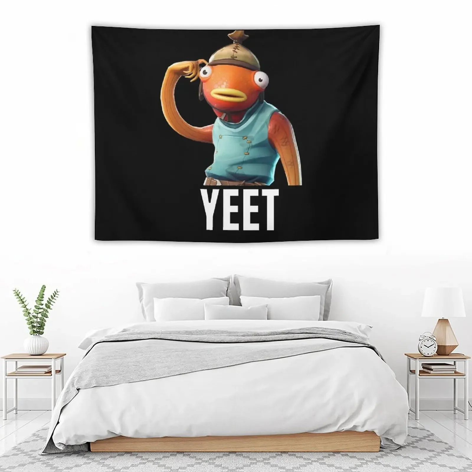 Yeet гобелен из кожи в виде рыбьей палочки милый Декор для комнаты украшение стен