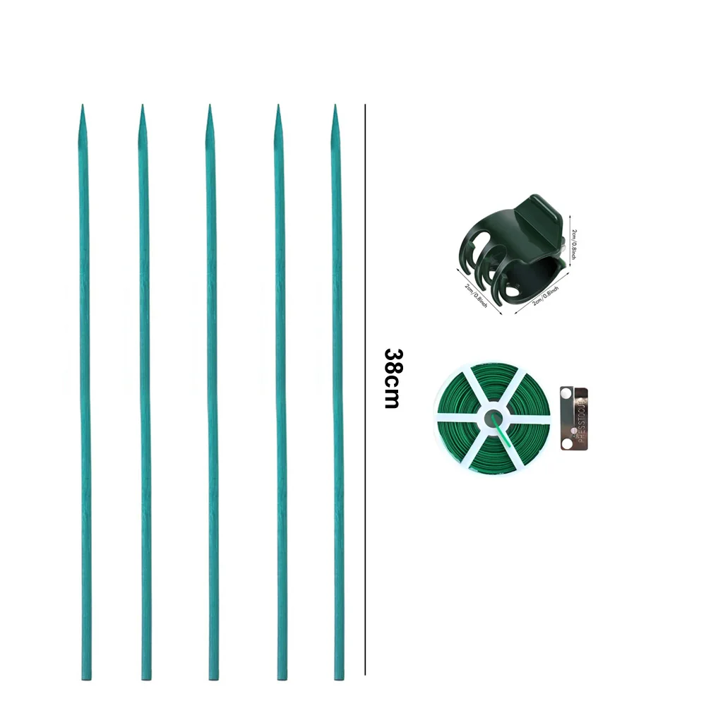 

40 Pieces Orchid Clips Plastic Garden Plant Clips with 40 Pieces Plant Support Stakes