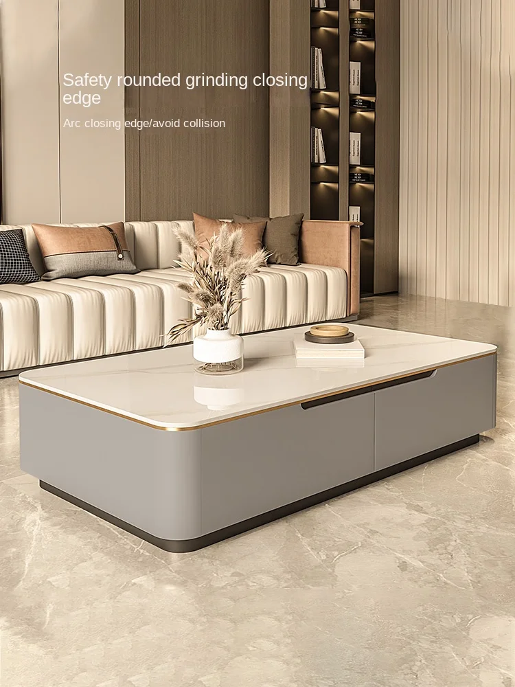 

TLL tea table TV cabinet combination light luxury simple modern tea table