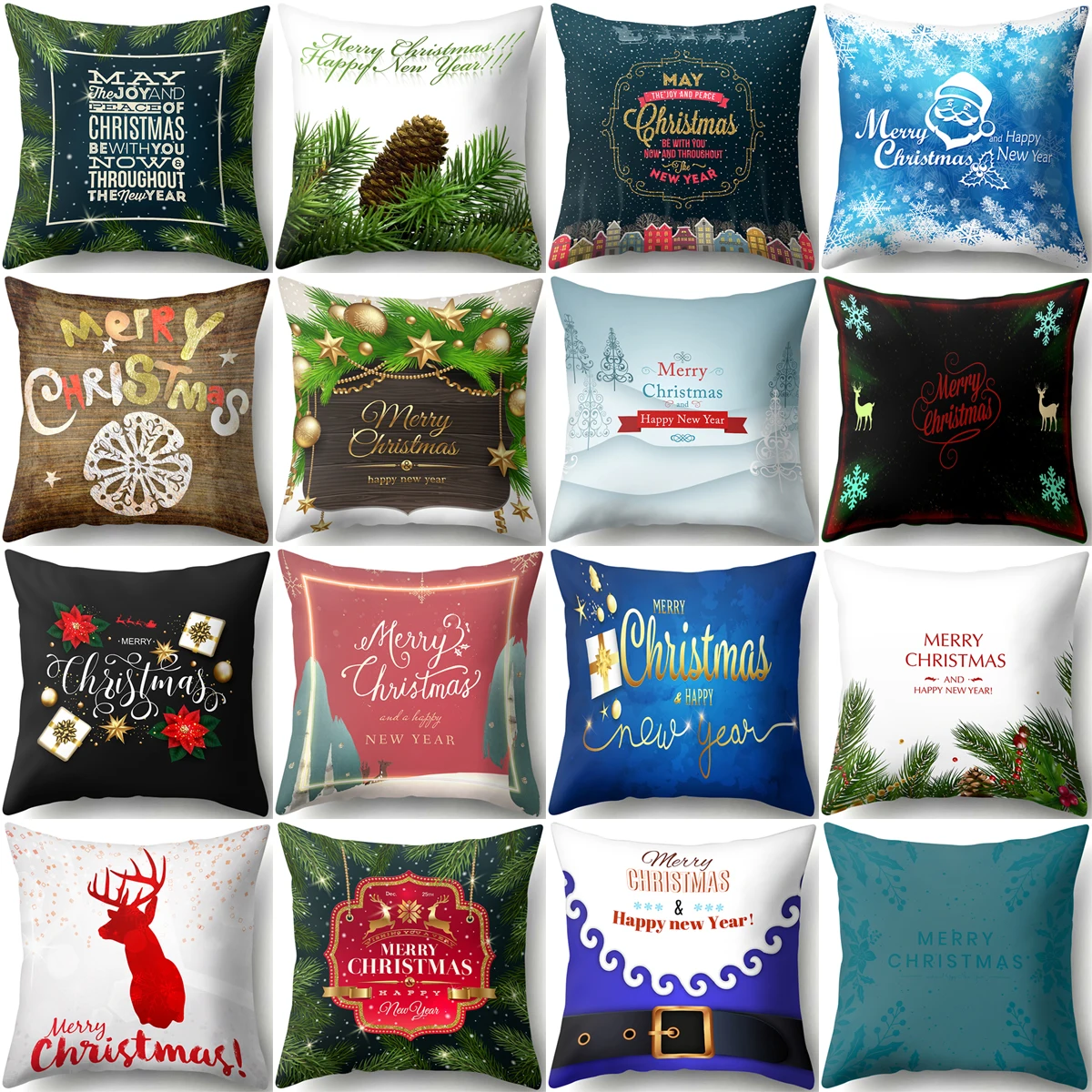 

ZHENHE Рождественская тема, короткое предложение, наволочка для подушки, украшение для дома, наволочка, чехол для подушки, 18x18 дюймов