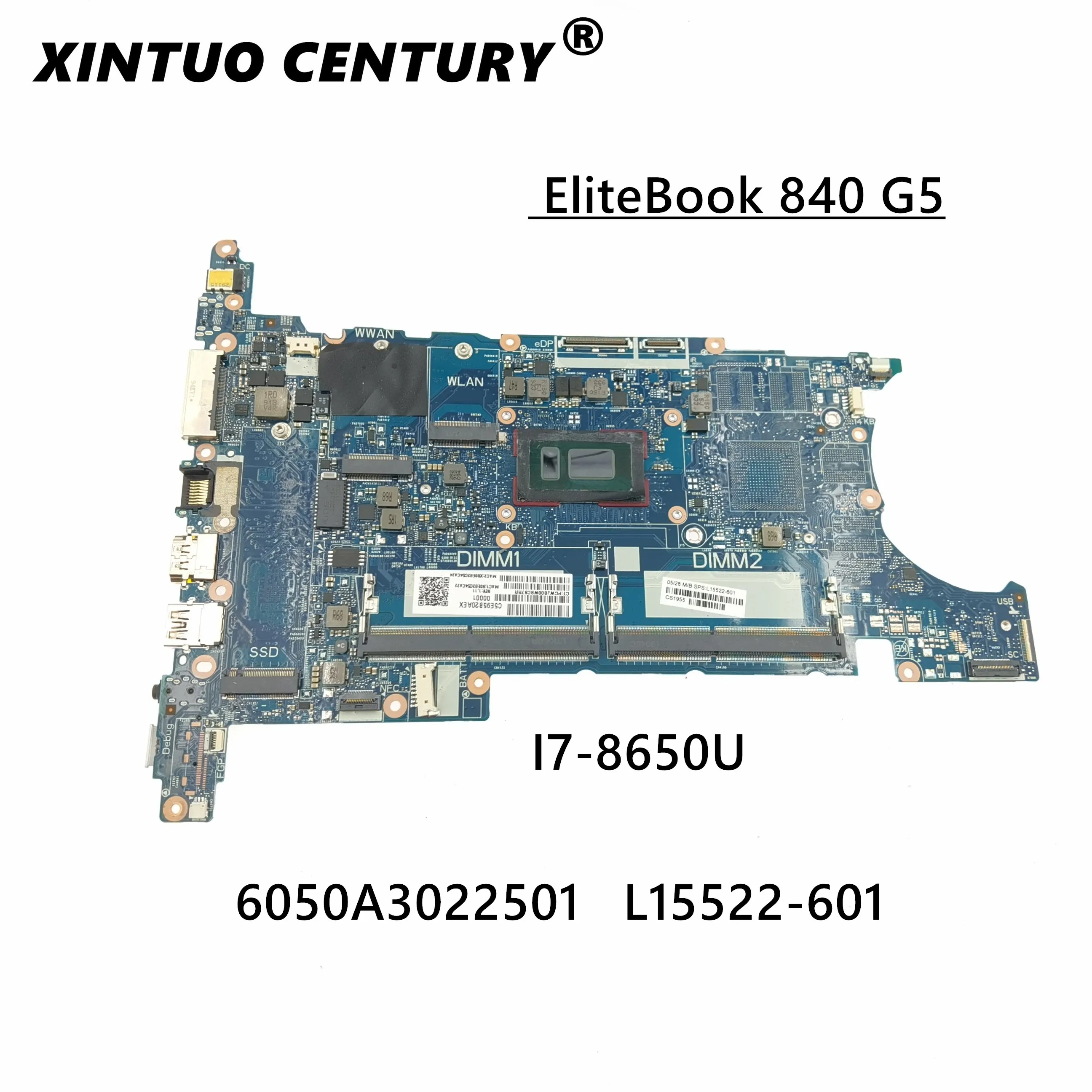 

For HP EliteBook 840 G5 i7-8650U Motherboard L15522-001 L15522-601 6050A3022501 100% fully tested
