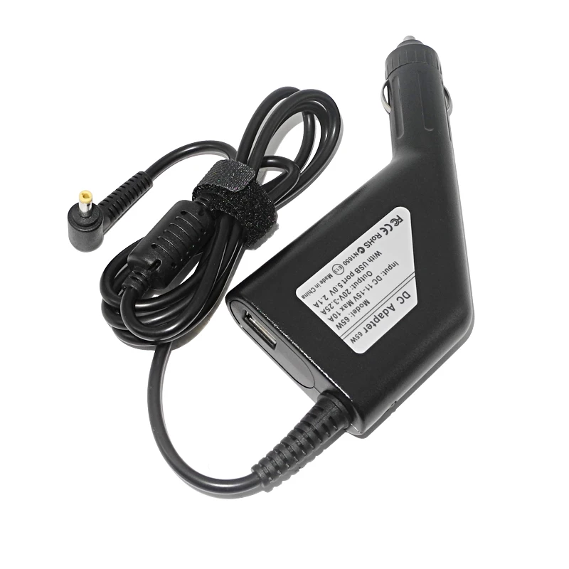 

20V 3.25A Laptop Car Charger for Lenovo IdeaPad 310 110 100 YOGA 710 510 Flex 4 5A10K78750 PA-1650-20LK ADLX65CLGK2A Car Adapter