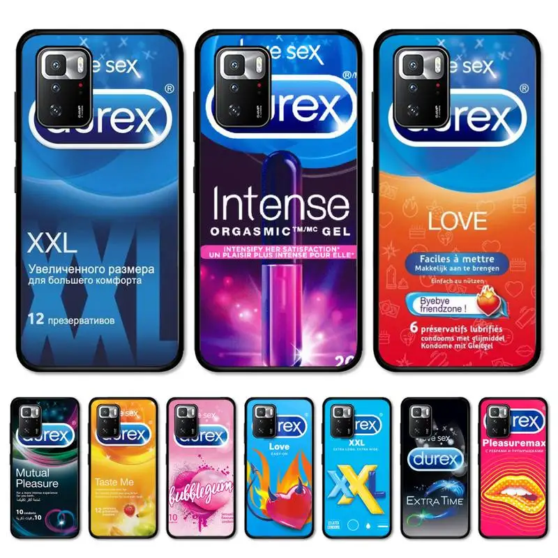 

Sexy condom brand D-Durex box Phone Case For Redmi Note 4 X 5 A 6 7 8 Pro T 9 Pro 9S 10 Pro 11 Pro 11S 11Epro PocoM3pro