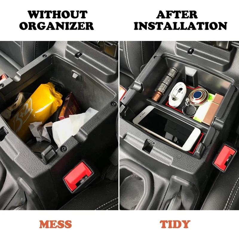 Автомобильная центральная консоль-органайзер лоток для Jeep Wrangler JL/JLU JT 2018-2021