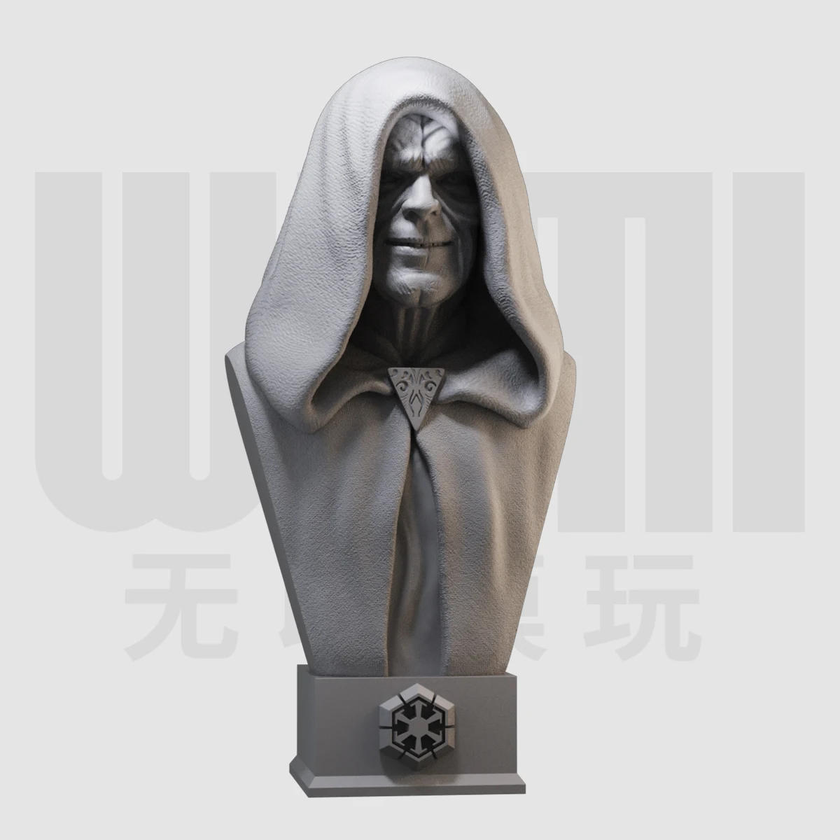 1/10 Darth siутомительный Бюст Смола белая форма GK ручная модель