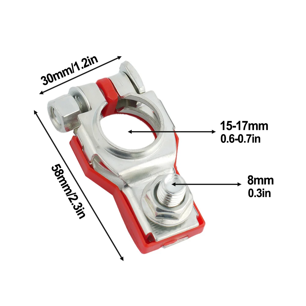 

Special Useful Battery Terminal Automotive Universal 2Pcs/Set Boat Connector For Caravan For12V 24V Heavy Duty