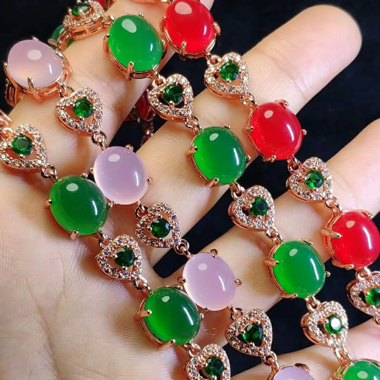 Ожерелье браслет и серьги из натурального серебра 925 пробы с имперским изумрудом