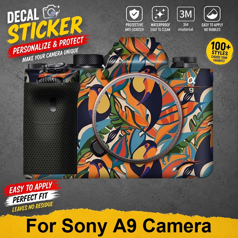 Фото Наклейка-пленка PrizMo для камеры Sony A9, виниловая пленка для корпуса камеры Sony A9, защитная наклейка от царапин, защитное покрытие №1
