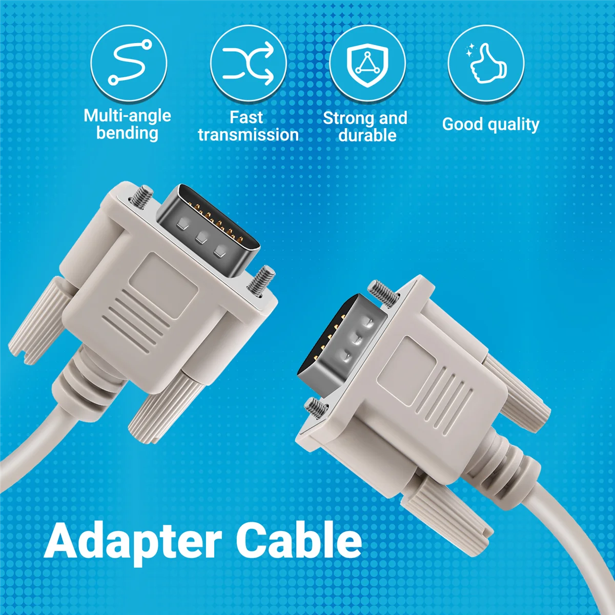 1 4 м RS232 DB9 9-контактный разъем папа к видео VGA 15-контактный разъем-адаптер