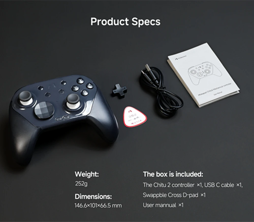 Фото Геймпад Chitu2 HD WHITE Mobapad Chitu 2 для Switch 2, контроллер для Windows, Android, Switch 1, TMR Glide Sticks, для iPhone №2