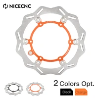 nicecnc 260mm front brake disc wave floating for ktm exc excf xc xcf xcw sx sxf tpi 6d 125 200 250 300 350 400 450 500 1994 2023