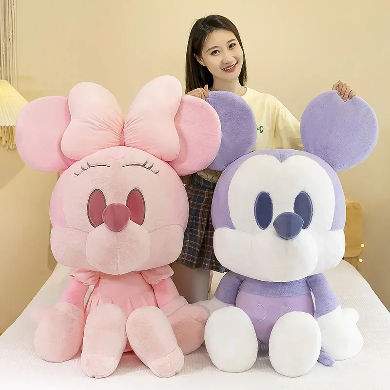 

Disney Mickey Plush Toy Children's Rabbit Velvet Minnie Cartoon 45cm Doll Plush Toy Student Home Soft Throw Pillow Doll Toy Gift