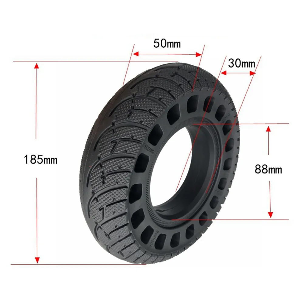 

Бескамерная прочная шина для электровелосипеда, запасные резиновые детали 600 г, 8 дюймов, аксессуары, черные инструменты для электрического скутера
