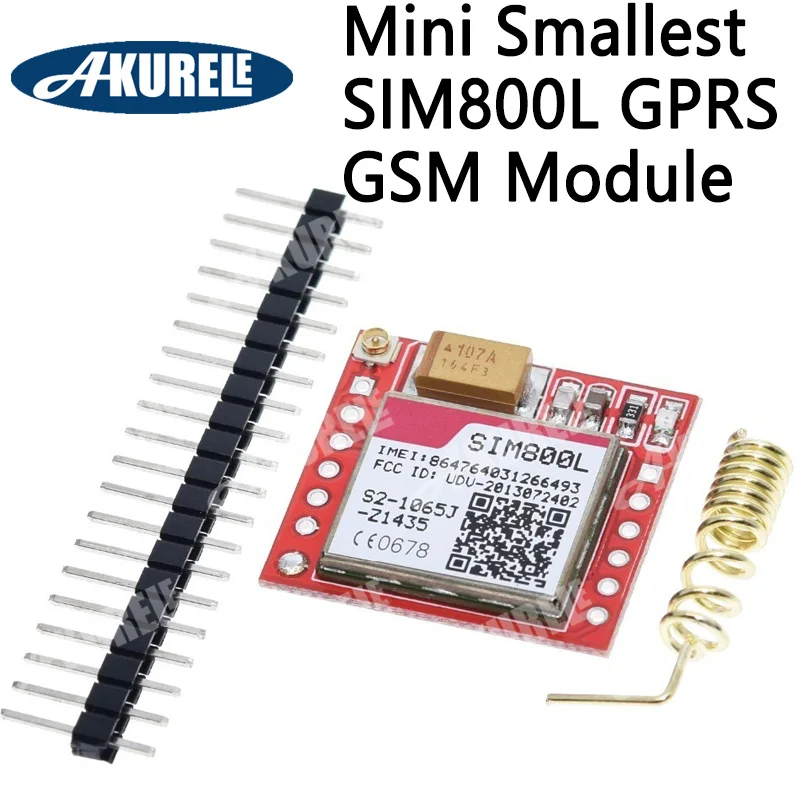 Миниатюрный SIM800L GPRS GSM модуль карта MicroSIM Core Беспроводная плата четырехдиапазонный последовательный порт TTL с антенной «сделай сам»