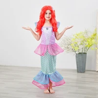 girls little mermaid ariel princess dress girls costumes anime baby girl mermaid dress up sets clothing cosplay costumes