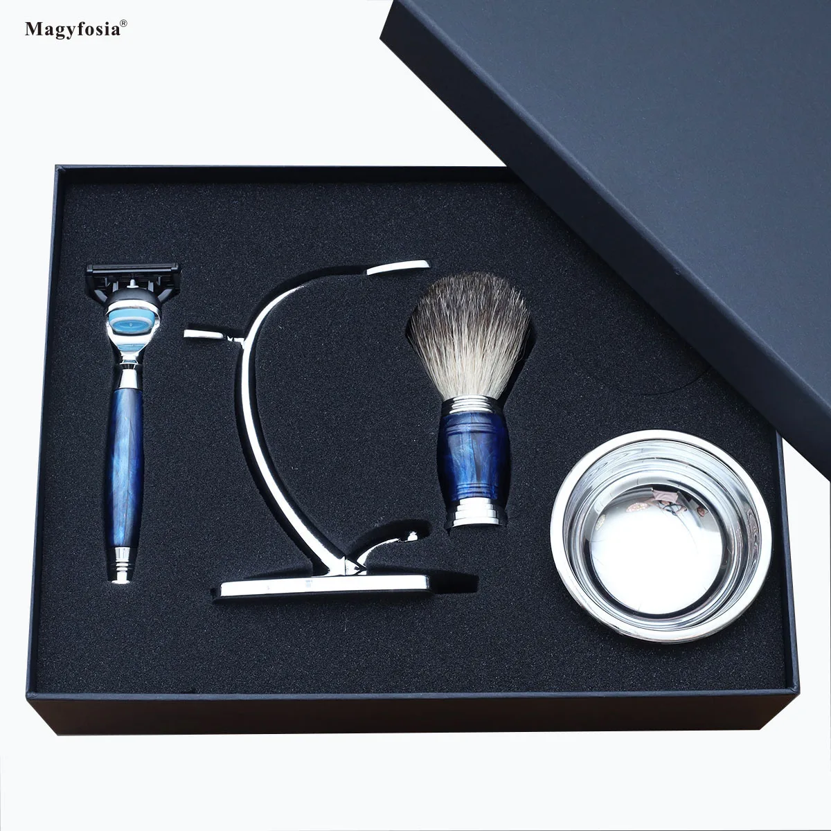 Magyfosia New Royalblue 5-слойная безопасная бритва с двойным лезвием набор для бритья