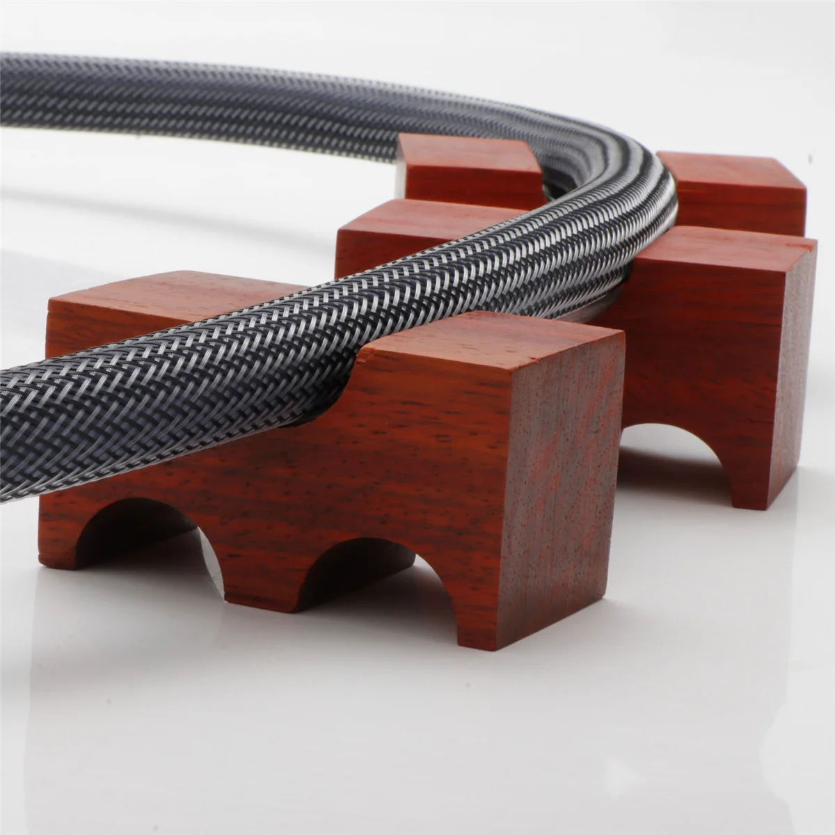 HiFi кронштейн из розового дерева поддержка линии подставка для кабеля держатель