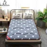 Comfortable Soft Fold Tatami Mattress Adults Bedroom Single Double Bedding Mattress Topper Tatami Thick Warm Cotton Mattress