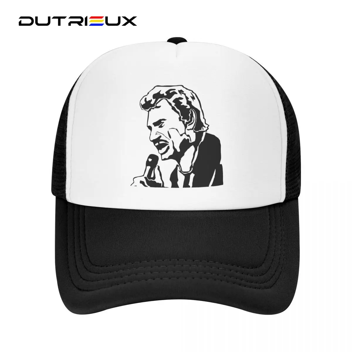 

DUTRIEUX Custom French Legend Rock Johnny Hallyday Baseball Cap Hip Hop Women Men's Adjustable Trucker Hat Autumn Snapback Caps