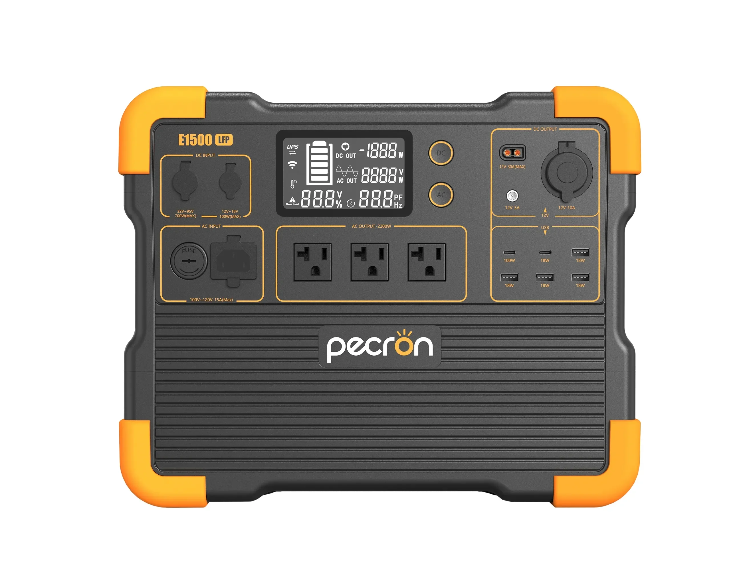 Портативная электростанция Pecron 2200 Вт E1500LFP солнечный генератор большой мощности