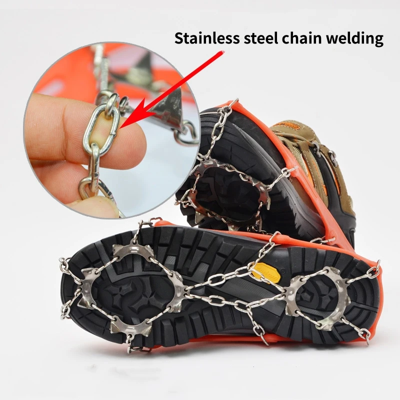 1 пара Нескользящие Чехлы для обуви из нержавеющей стали