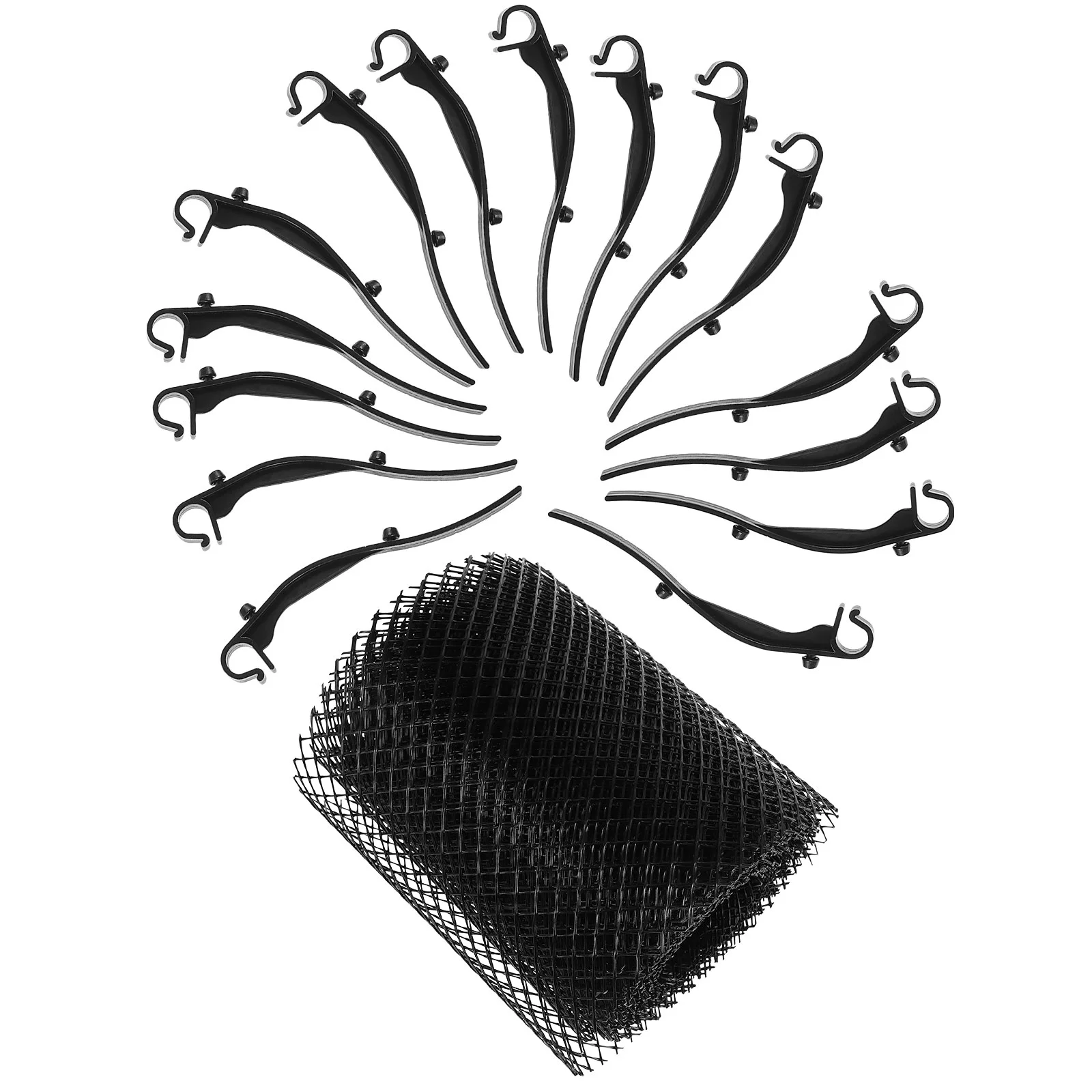 

Plastic Gutter Guard Mesh Gutters Guards Cover to Prevent Drain Blockages