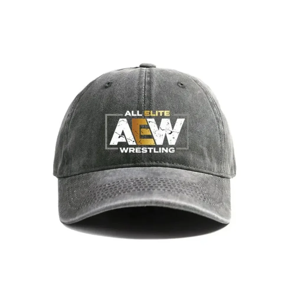 Фото All Elite AEW Wrestling AEW Бейсболка Летние потертые шляпы для папы Мужские уличные регулируемые хлопковые кепки Защита от солнца на открытом воздухе №2