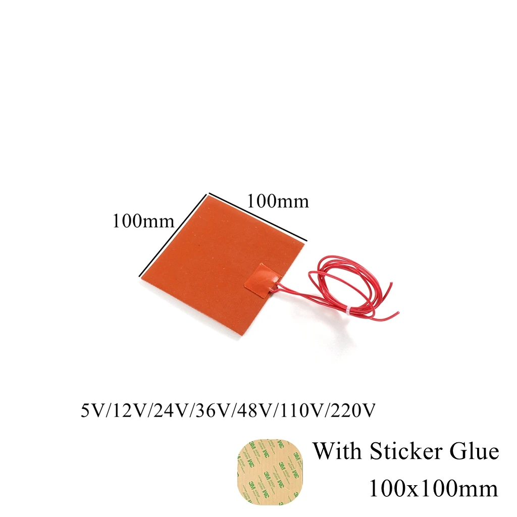 

Силиконовая нагревательная лента 5-220В оранжевая