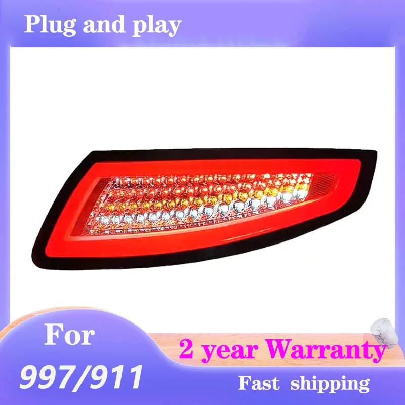 Стайлинг автомобиля для 911 2005-2009 979 задний фонарь противотуманный динамический