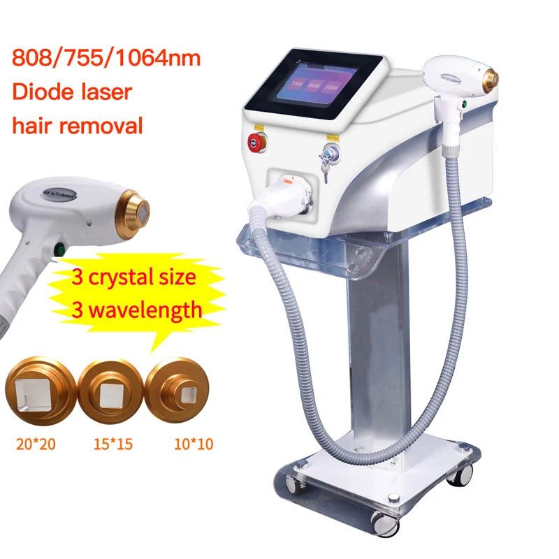

Diode laser hair removal machine painless ice hair removal device whole body 755 808nm 1064 diode laser hair removal device