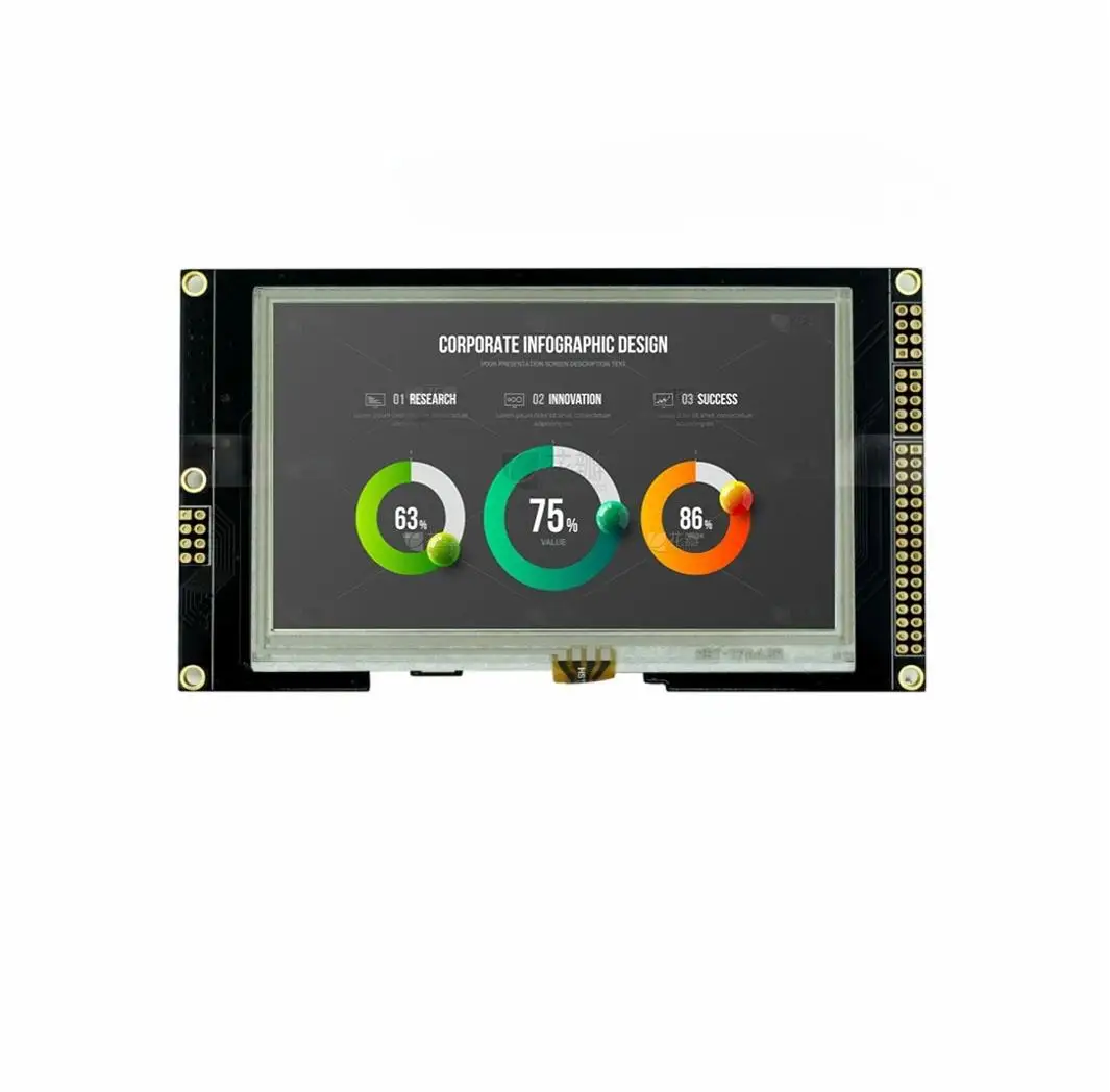 4 3-дюймовый ЖК-модуль RGB 480*272 точек с емкостной и устойчивой сенсорной панелью