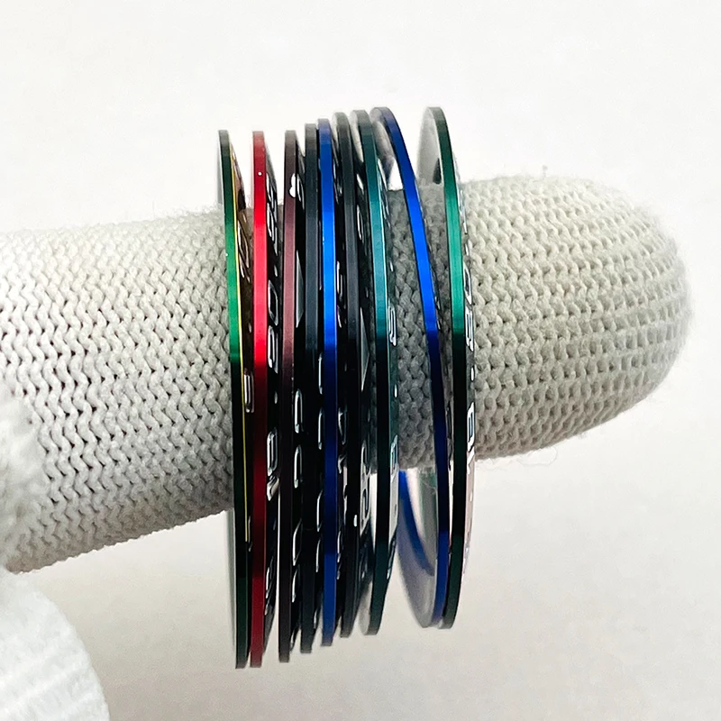 Fashion 38mm High Quality Sloped Metal Watch Bezel Insert Ring Inner Diameter 30.5mm Fit GMT Men Watch Case Replace Repair Parts