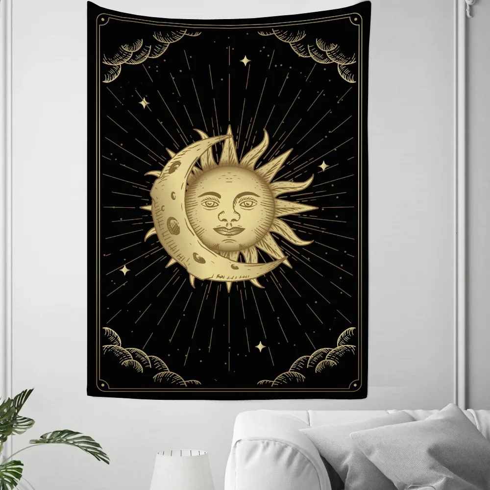 Черное Солнце и искусство гобелен для офиса гостиной украшение стен дома