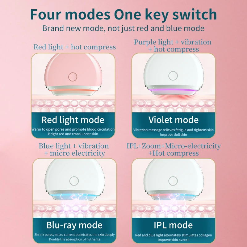 Электрическое портативное вибрирующее устройство для массажа лица