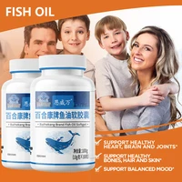 1000mg 60pills omega 3 fish oil epa softgel supplements vitamins e for aldult cholesterol to support heart brain joints health