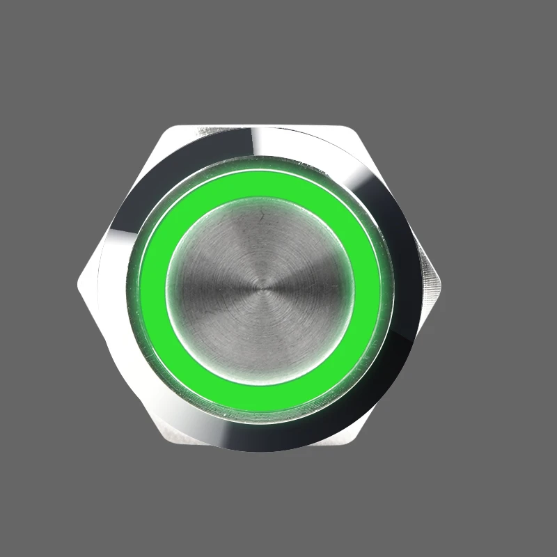 

Металлический кнопочный переключатель 12, 16, 19, 22 мм, светодиодный светильник, самоблокирующийся выключатель остановки двигателя автомобиля, 12 В, 24 В, 220 В, красный, синий, зеленый, желтый