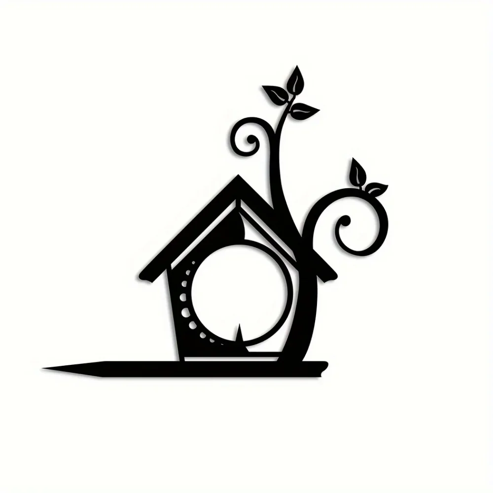 Металлическая Кормушка Для Птиц Садовый Декор Зеркальная Отделка Диспенсер