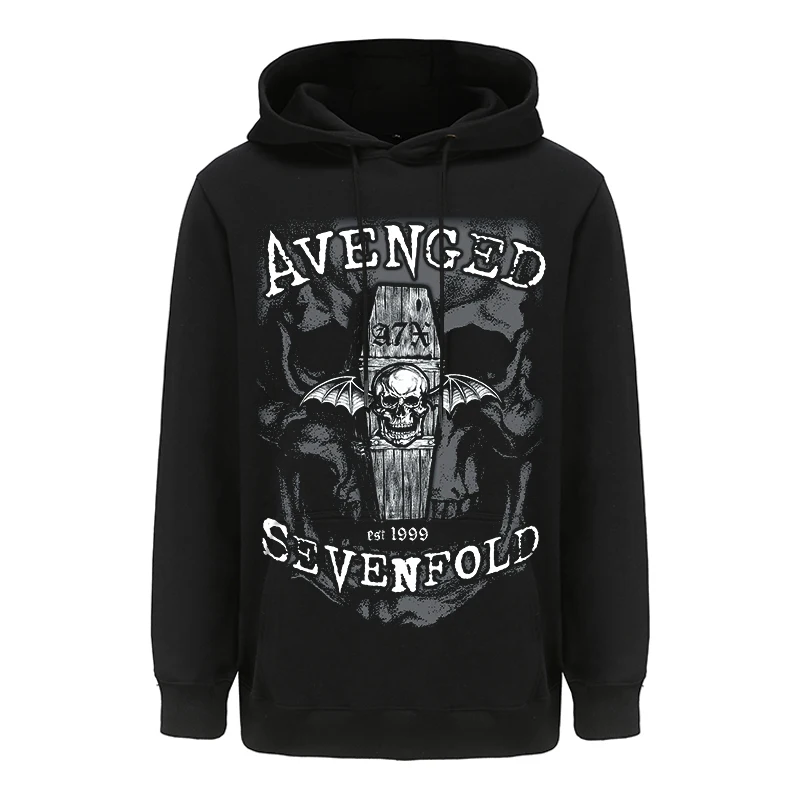 4 Styles Avenged Sevenfold A7X Cotton Skull Punk Rock Hoodies Winter Jacket Men Heavy Metal Sweatshirt Zipper Fleece Sudadera