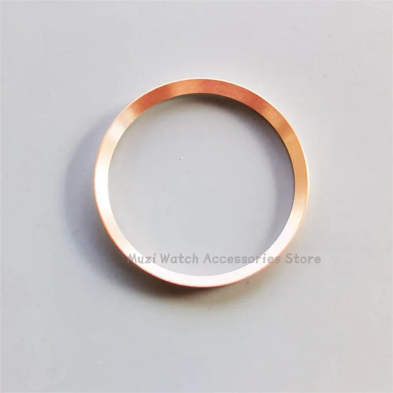 Mod SKX007 Watch Parts 30.5mm Gold Black Brushed  Chapter Ring Inster Fit For Seiko 5 SKX007 SKX009 SRPD Men's Diving Watch